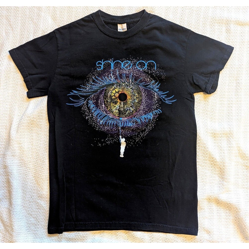 Syd Barrett Pink Floyd "Shine On" Eye Boy Silhouette T-Shirt Women Small Rare
